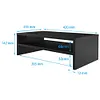 2-Tier Monitor Stand Riser with Phone Holder & Cable Management for Home Desktop