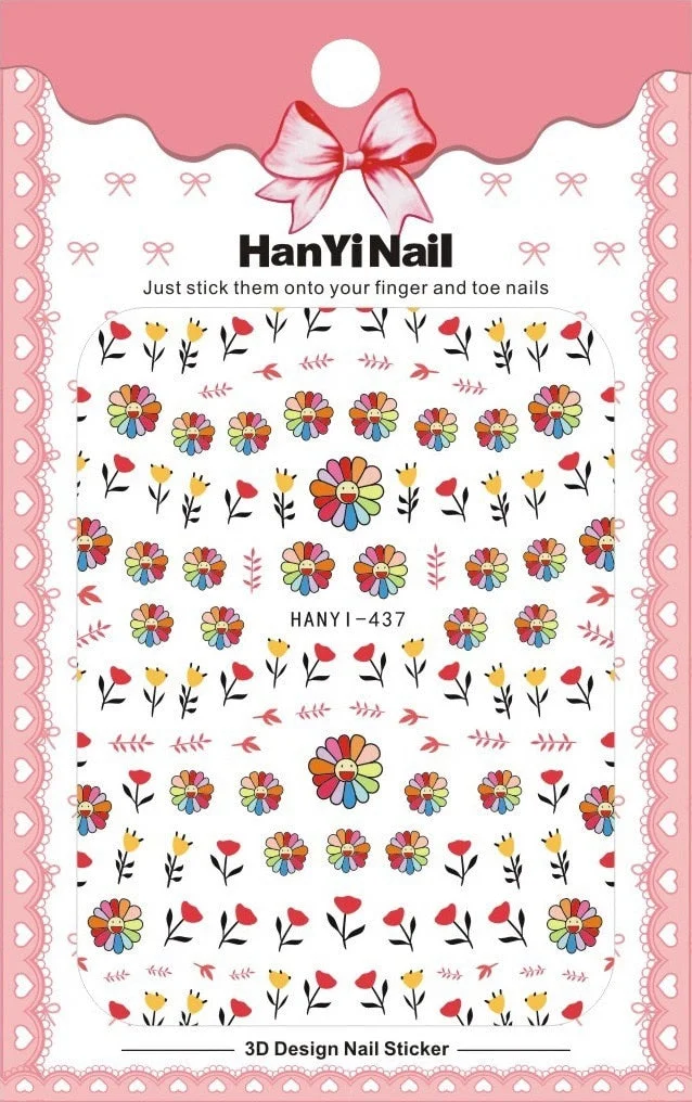 1pcs Black Coconut Tree 3D Nail Sticker Summer Ocean Palm Series Transfer Sticker nail decal DIY Nail Decoration 2021 newest-Nail Inspo