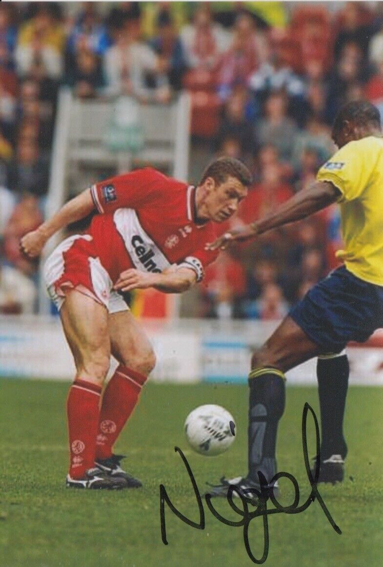 NIGEL PEARSON HAND SIGNED 6X4 Photo Poster painting MIDDLESBROUGH FOOTBALL AUTOGRAPH 1