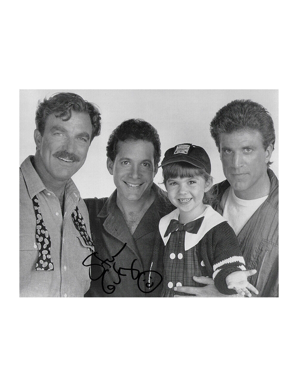 Three Men & A Little Lady Print Signed by Steve Guttenberg 100% Authentic + COA