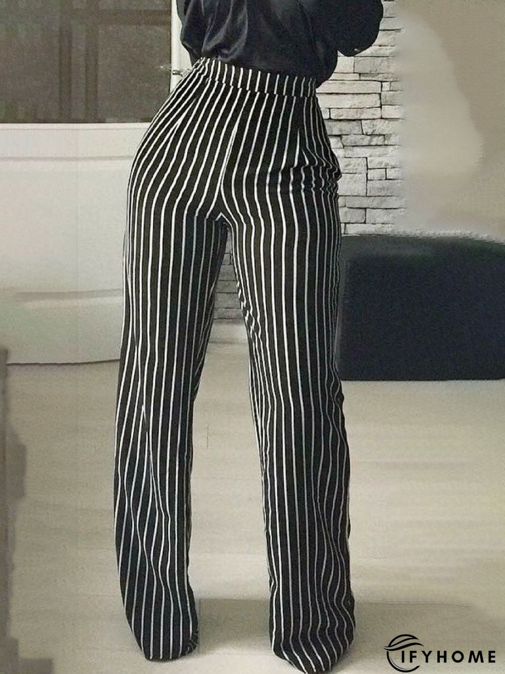 Work Date Daily Household Striped Pants | IFYHOME