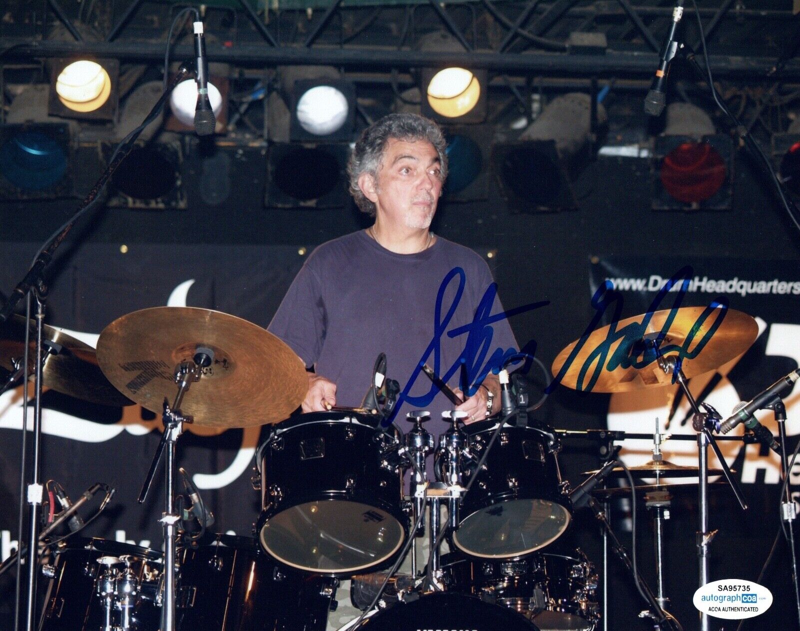 Steve Gadd Signed Autograph 8x10 Photo Poster painting Steely Dan James Taylor Drummer ACOA COA