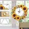 DIY Sunflowers Diamond Clock Art Pendant Home Wall Decoration Crafts