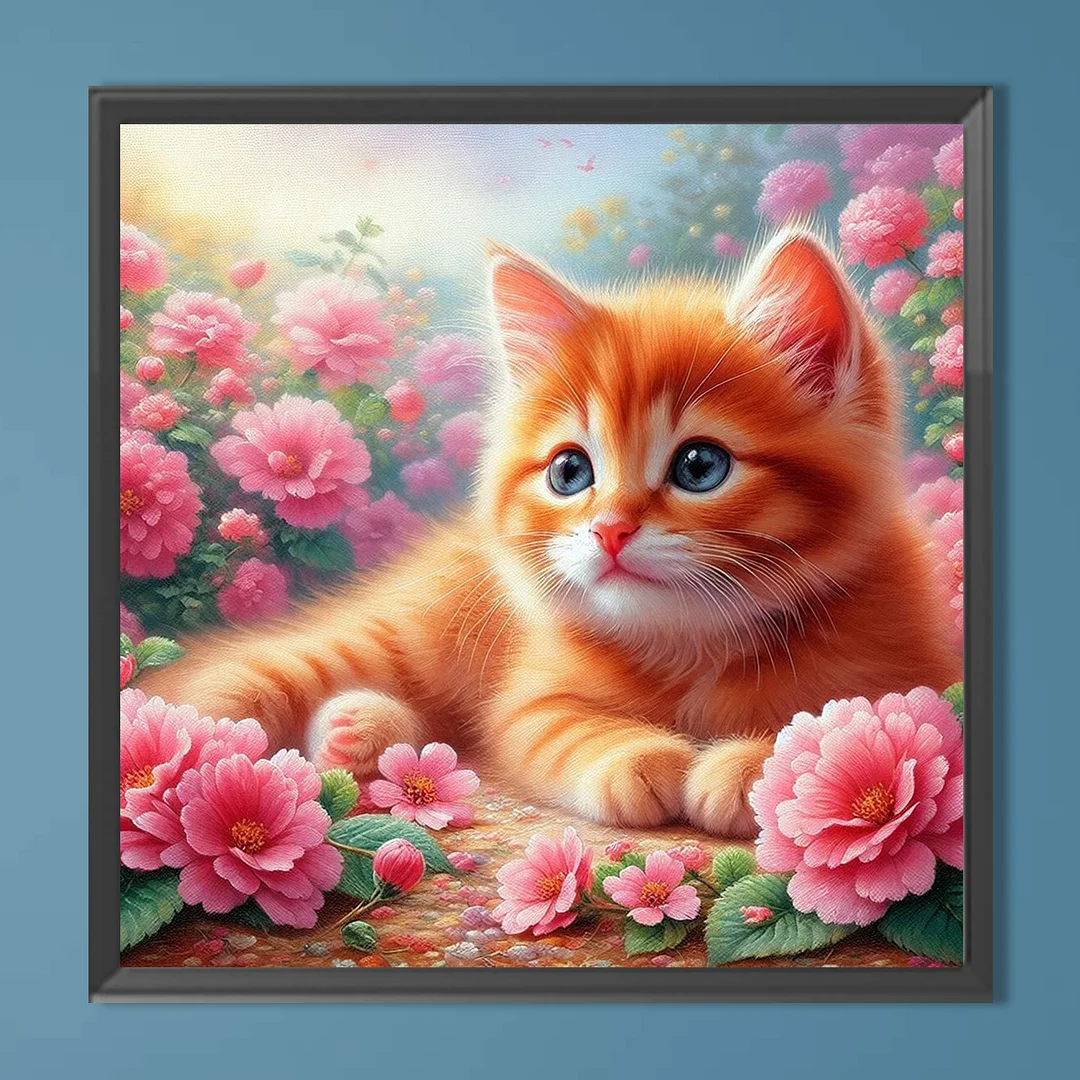 Diamond Painting - Full Round Drill - Cat(Canvas|Canvas|40*40cm)
