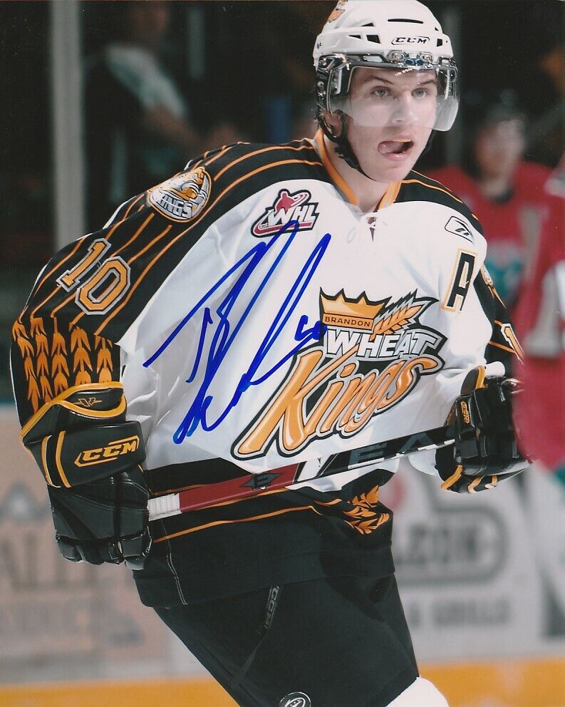 BRAYDEN SCHENN SIGNED BRANDON WHEAT KINGS 8x10 Photo Poster painting! ST.LOUIS BLUES EXACT PROOF