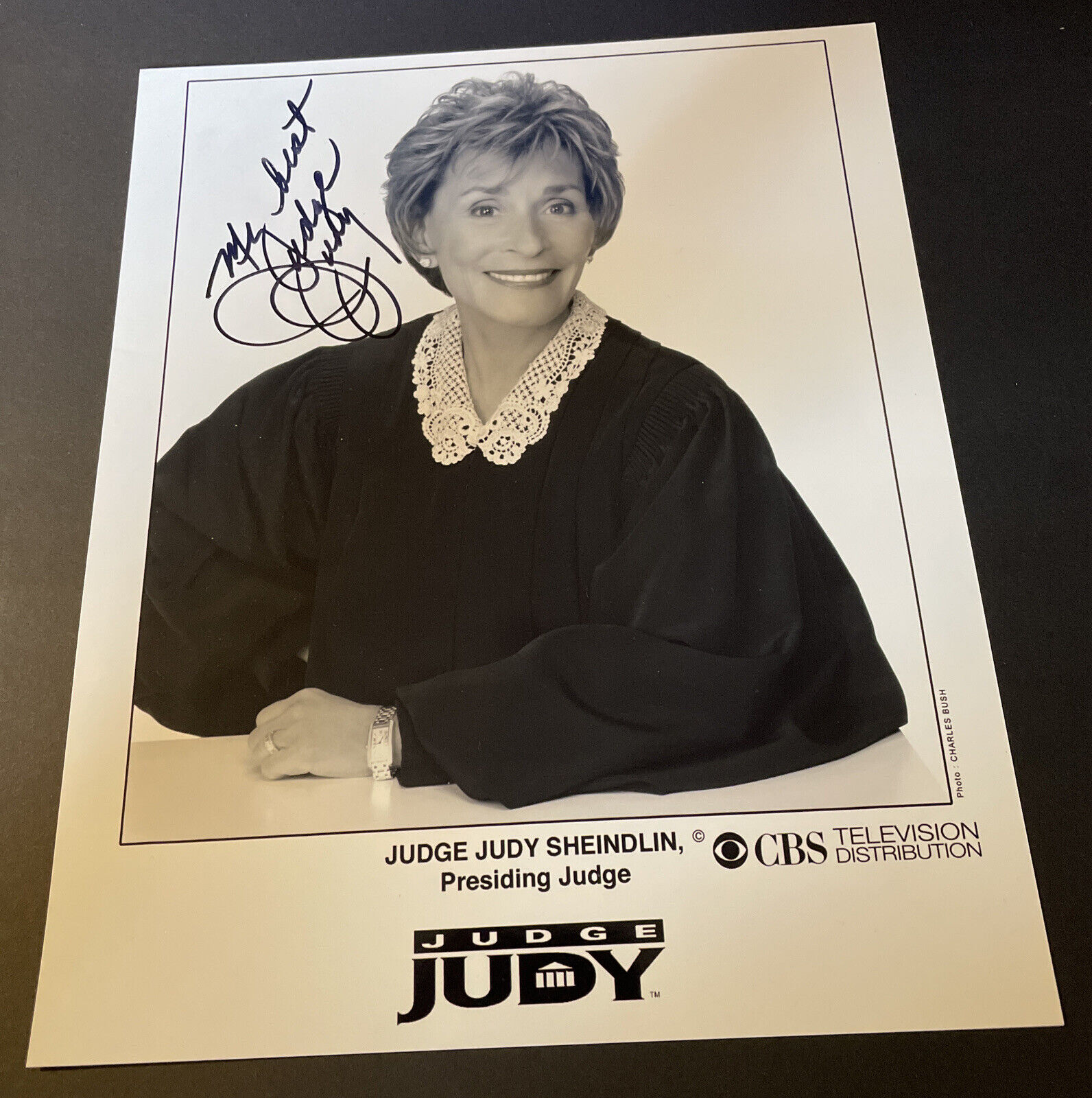 JUDGE JUDY Hand Signed 8x10 Photo Poster paintinggraph Autograph Promo Picture TV Host CBS