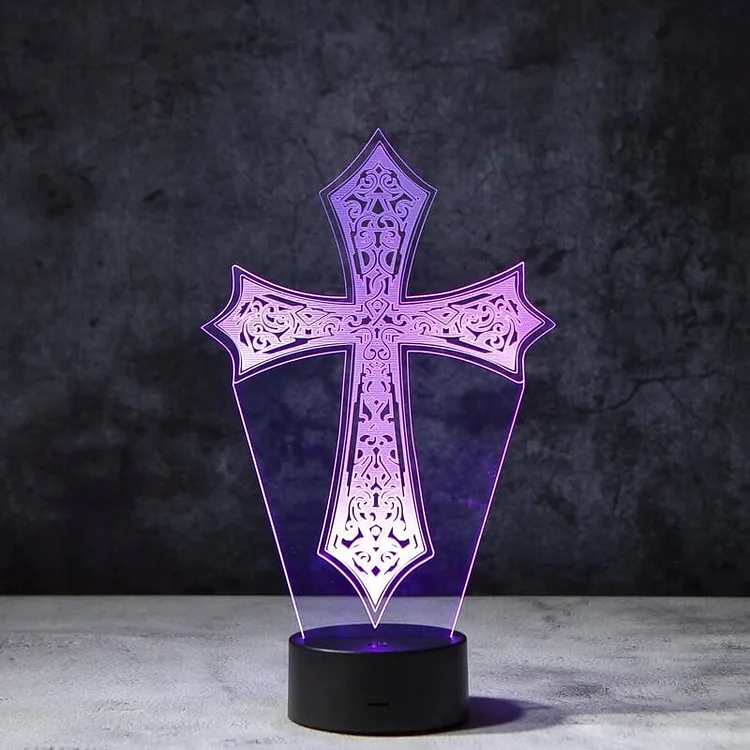 Cross 3D Illusion Lamp The Cold Blanket