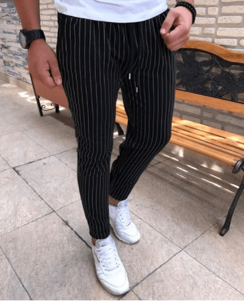 Wish Aliexpress Ebay Hot Sale Men'S Striped Casual Pants