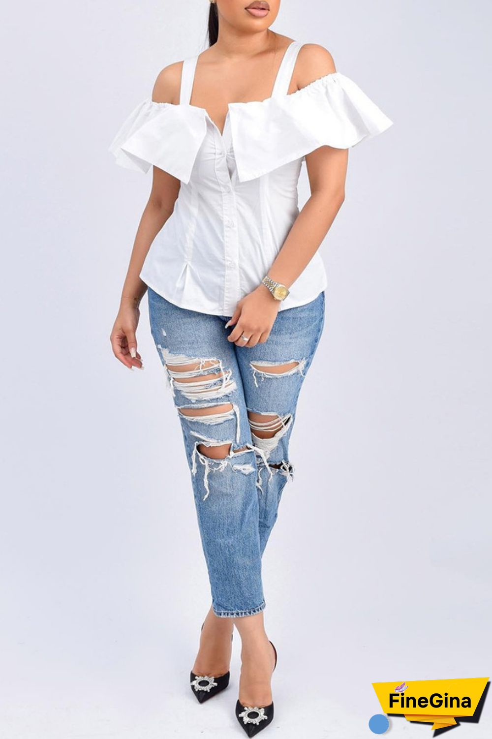 Black Casual Solid Backless Off the Shoulder Tops