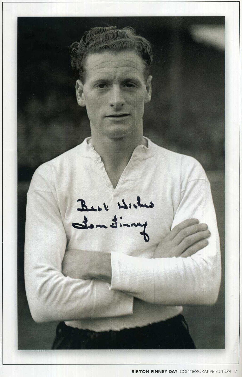 TOM FINNEY Signed Photo Poster paintinggraph - Football / Preston North End / England preprint