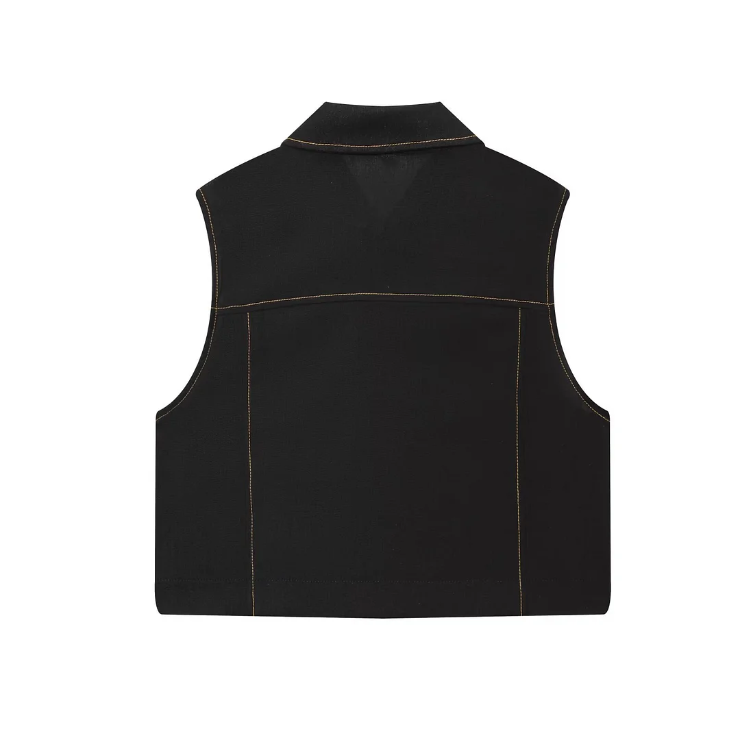 Nigikala Nigikala Crash-Colored Line Straight Vest 8333723 Folding Belt Bermuda Shorts 8288723