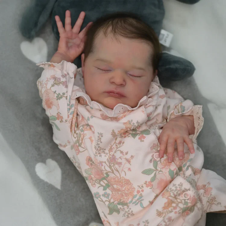 20" Handmade Lifelike Reborn Hand-Painted Hair Baby Girl Laousa with Heartbeat💖 & Sound🔊：Realistic Reborn Baby Dolls By Rsgdolls®