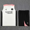 2025/2026 Psg Paris Pre-Match Training White Pink Vest+Shorts Football1:1 Thai Quality