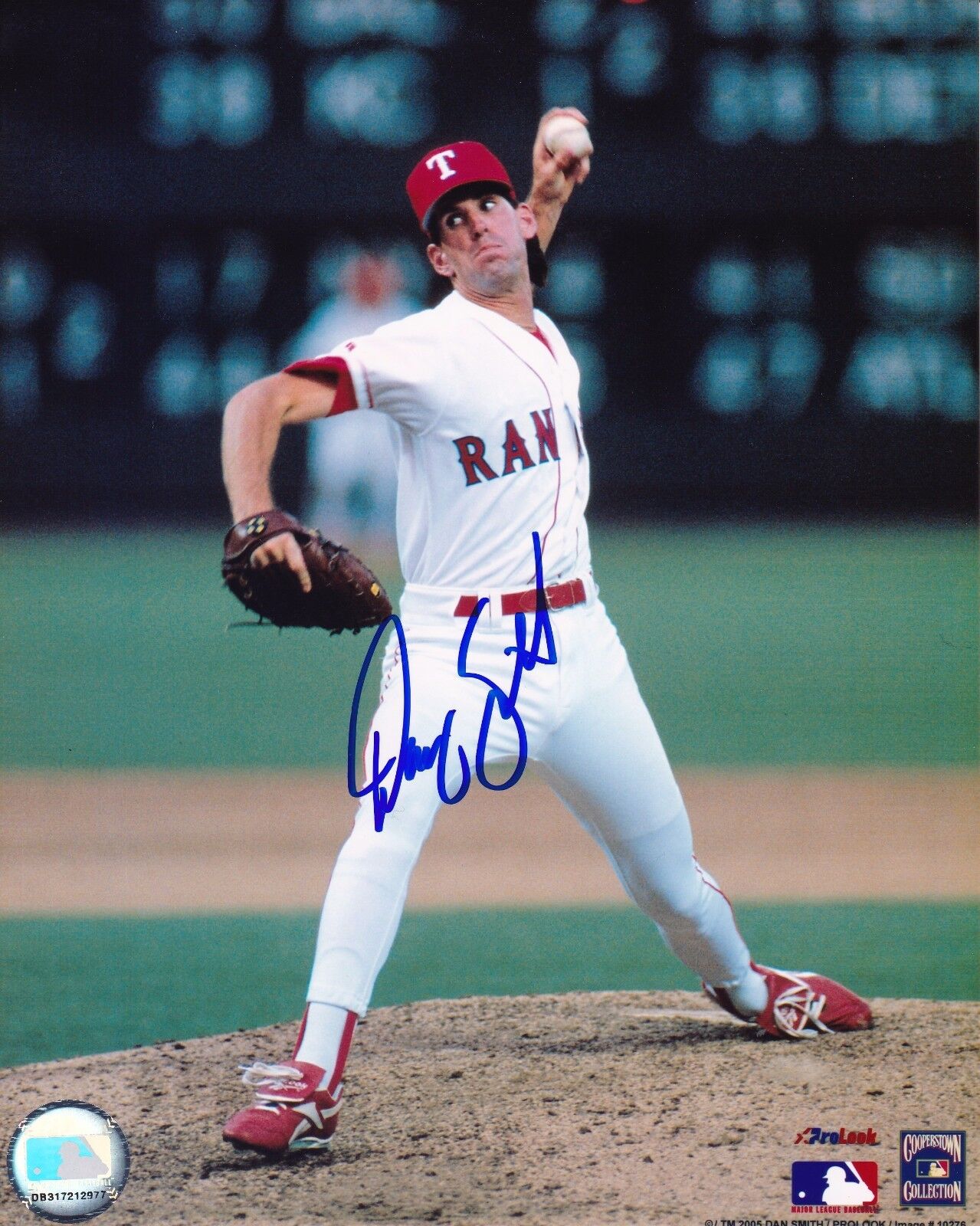 Dan Smith Autographed 8x10 Texas Rangers  Shipping