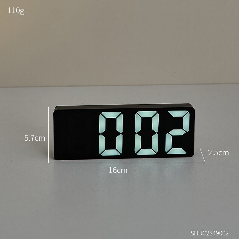 Athvotar Display Alarm Clock Modern Home Decor Accessories table Clocks Voice Control Temperature Check Bedroom Clock Room Decoration