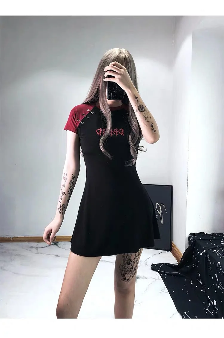 Goth t shirt dress deals