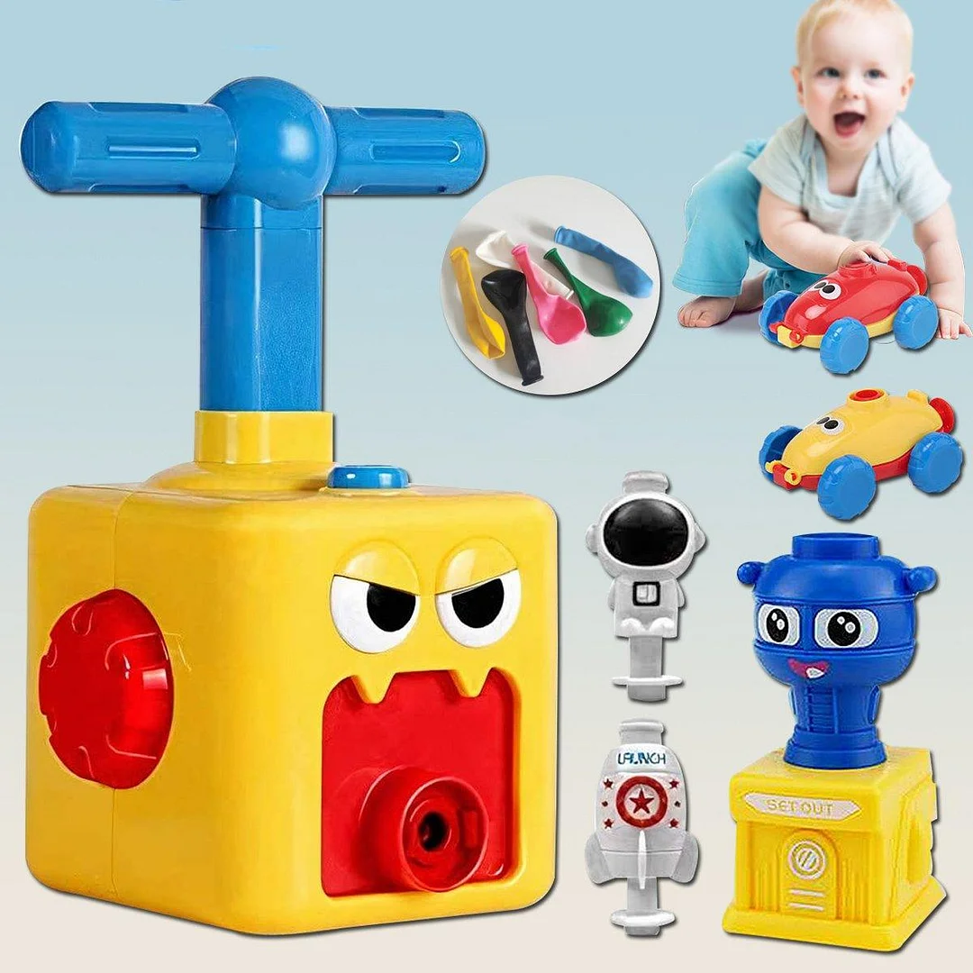 Fun Balloon Race Car & Rocket Launcher Set | Educational Toy For Kids、、sdecorshop