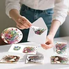 6PCS Diamond Painting Girl Greeting Cards Postcards with Envelopes