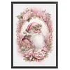 (Stamped/Counted) Pink Santa - 14CT Cross Stitch 45*65cm/17.72*25.59in(Big Size)