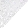 108" Sparkly Metallic Silver Foil Thin Mesh Polyester Table Runner - 25GSM