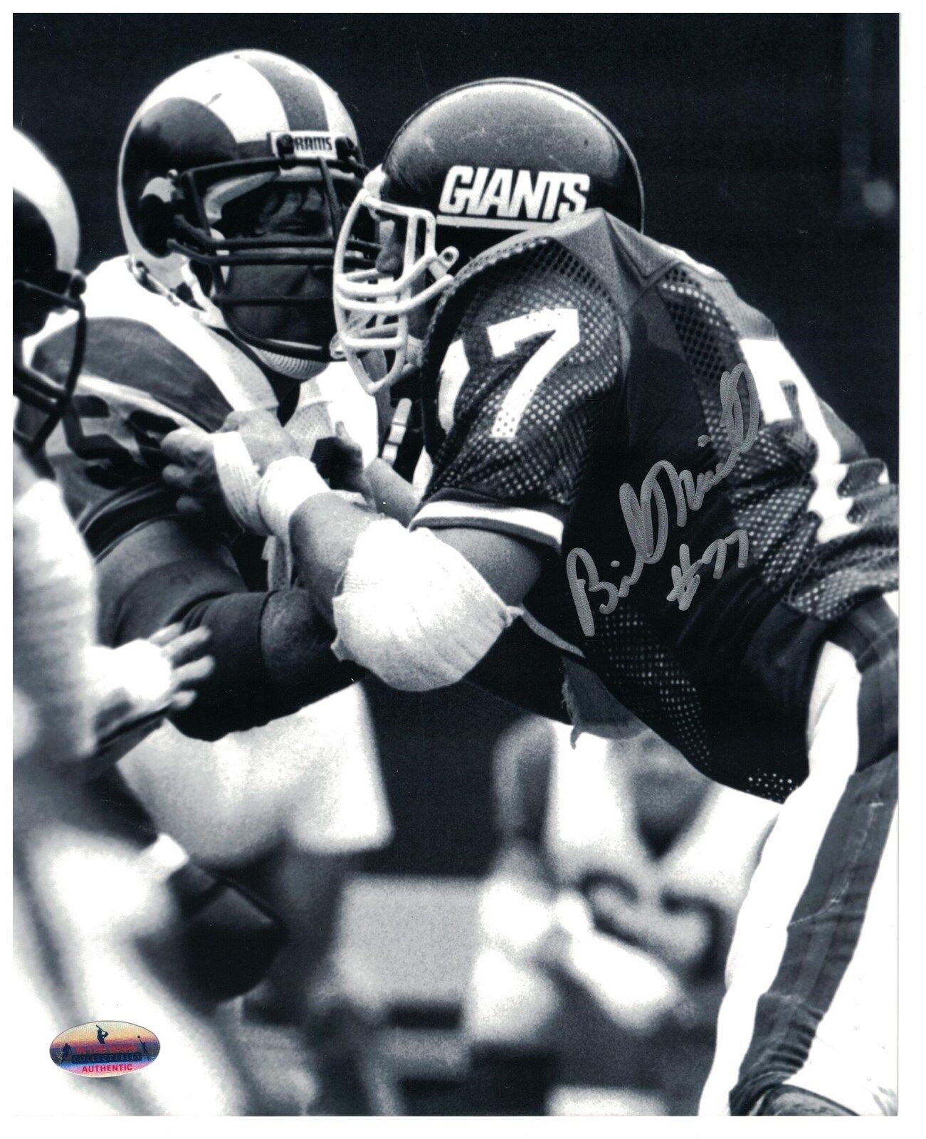 New York Giants Bill Neill Signed Autographed 8x10 Photo Poster painting Pittsburgh