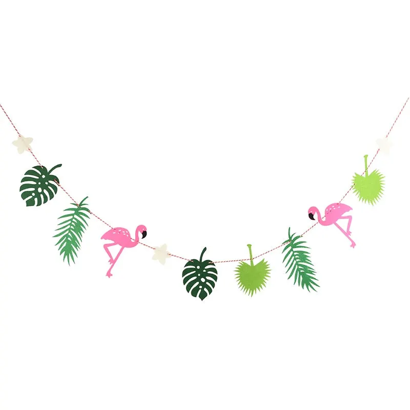 Hawaii Party Luau Flamingo Party Flamingo Banner Garland Decoration Pineapple Summer Party Birthday Hawaiian Party Decoration