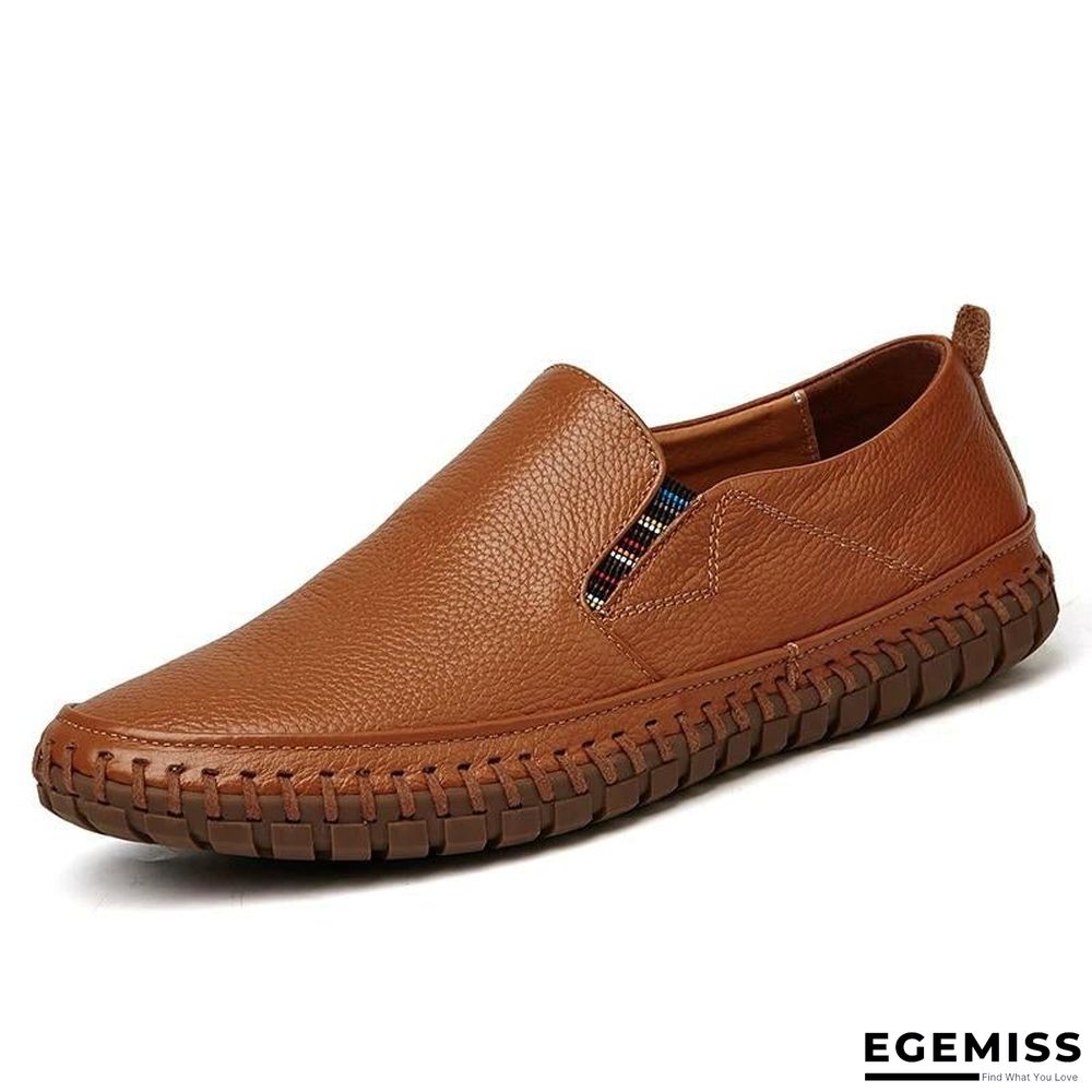 Leather Men Shoes Slip On Shoes Leather Loafers Mens Moccasins Shoes Italian Designer Shoes | EGEMISS