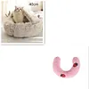 2 In 1 Dog And Cat Bed Pet Winter Bed Round Plush Warm Bed House Soft Long Plush Pets Bed Pet Products