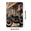Motorcycle girl - Vintage Metal Signs(8*12Inch) - Vehicle