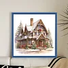 Christmas Cabin-18CT Counted Cross Stitch 35*35cm/13.78*13.78in