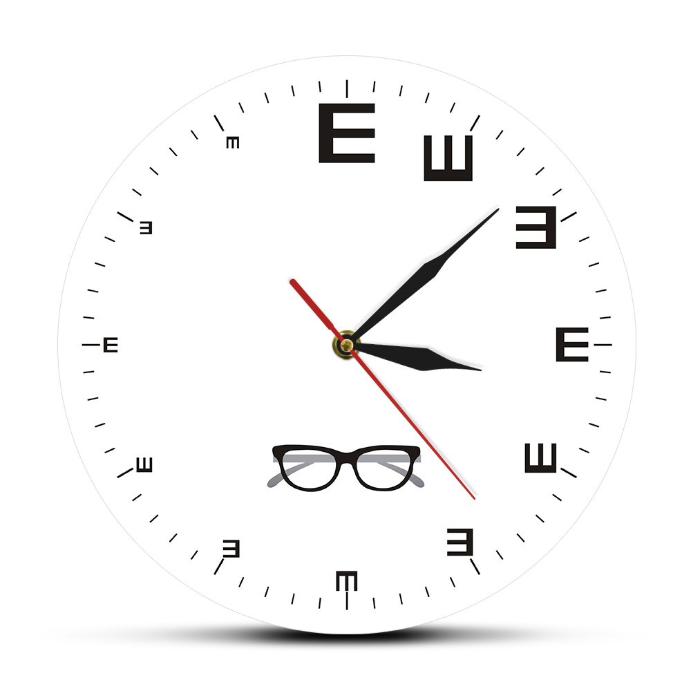 

Eye Chart - Frameless Acrylic Wall Clock, 501 Original