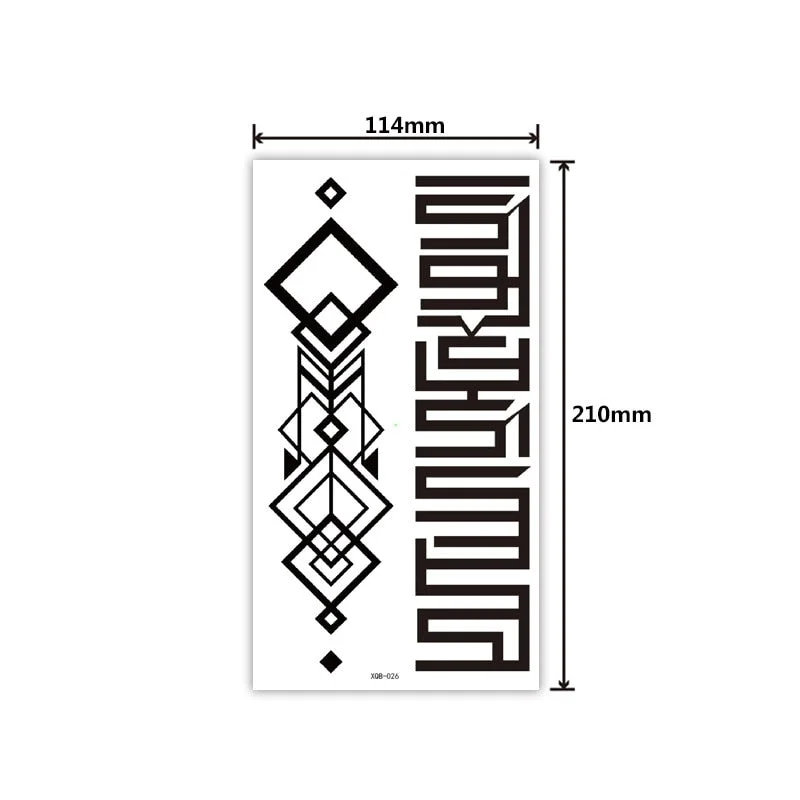 Full Arm Tattoo Sticker Creative Personality Small Full Arm Temporary Tattoo Original Waterproof Sweat Lasting Tattoo Sticker