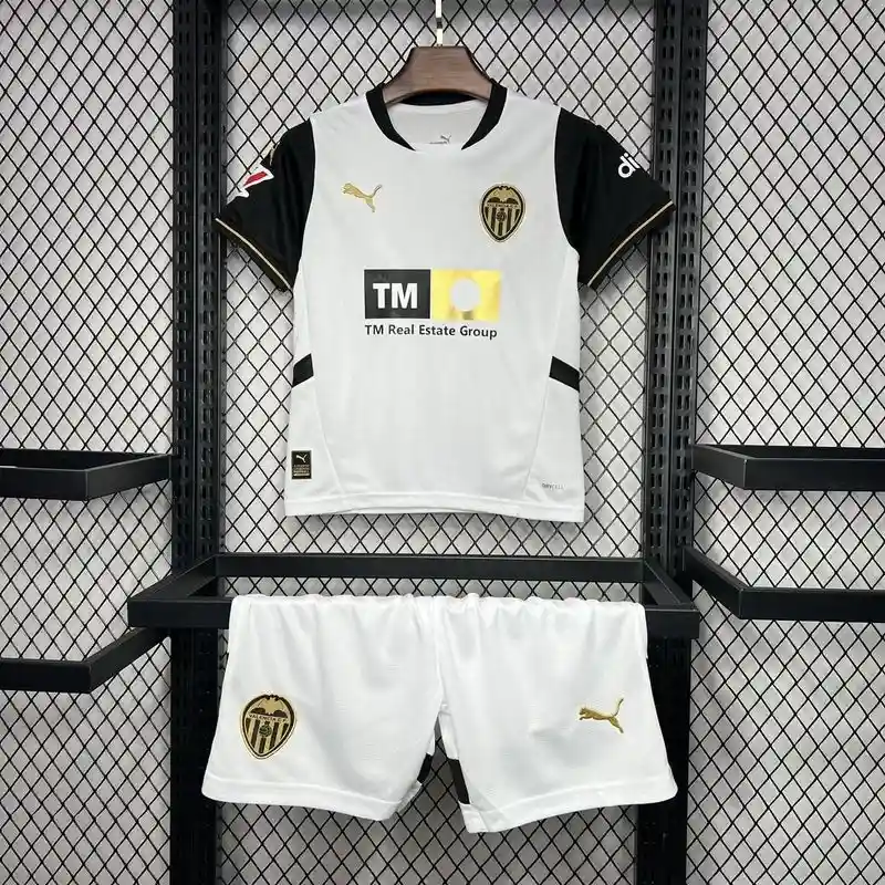 24/25 Kids Valencia Soccer Jersey Home