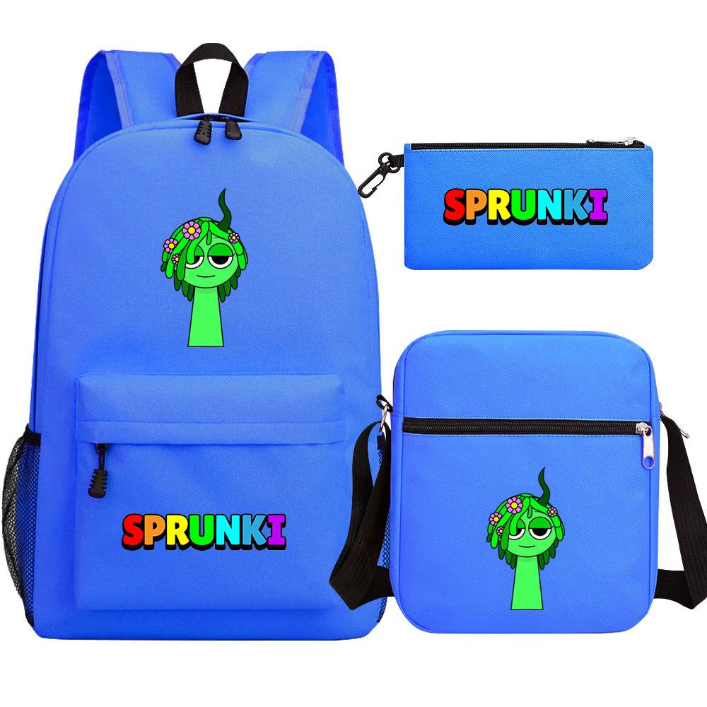 Mayoulove Sprunki Backpack Adjustable Size Durable Design For School Use-Mayoulove