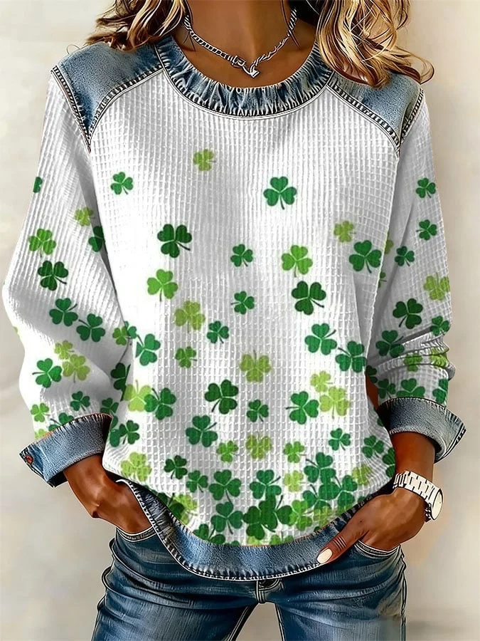 Women's  St. Patrick's Day Printed Casual Sweatshirt 