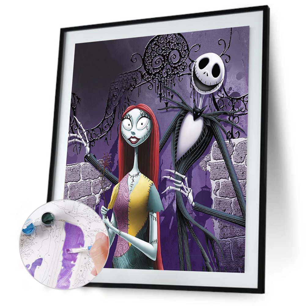 DIY Painting By Numbers Kit Jack Skellington (40*50cm)
