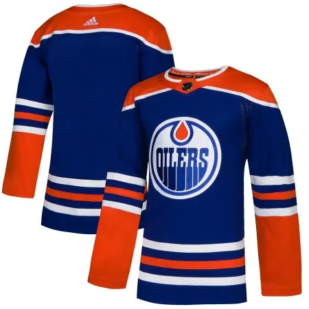 Men's Edmonton Oilers Royal Blue Blank Stitched NHL Jersey