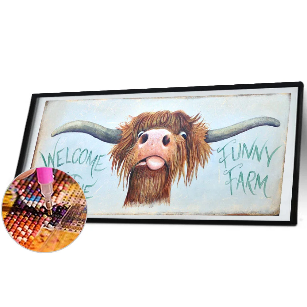 Diamond Painting - Full Round Drill - Fun Yak(80*30cm)