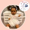 [Heartbeat💖 & Sound🔊] Black 20'' Diaz Black Reborn Baby Doll Girl, Lifelike Weighted Silicone Baby Doll - RBBI-Myrebornbabydoll&reg; Myrebornbabydoll&reg;