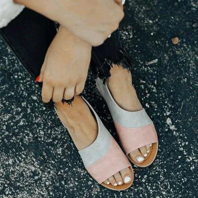2019 Women Flat Sandals Female Fashion Gladiator Shoes Summer Comfortable Sandals Ladies Slip-on Party Office Shoes