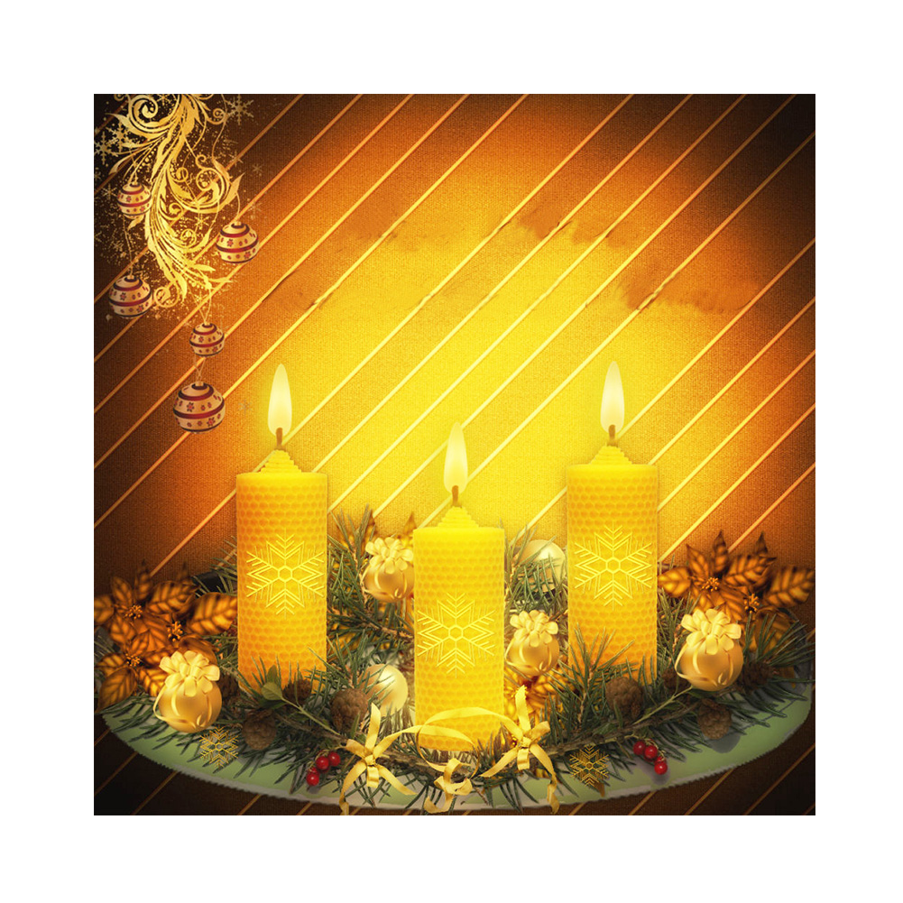 

Candle - Round Drill Diamond Painting - 30*30CM, 501 Original