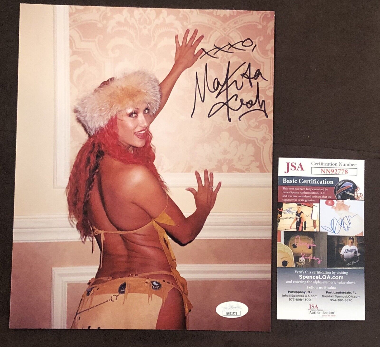 Nikita Kash Hand SIGNED 8X10 Photo Poster painting Autograph Sexy Naughty Penthouse JSA COA