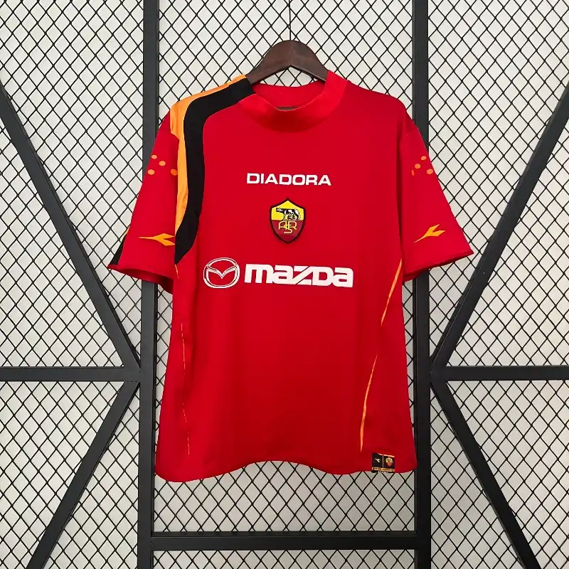 Retro 2004-05 Roma Soccer Jersey Home