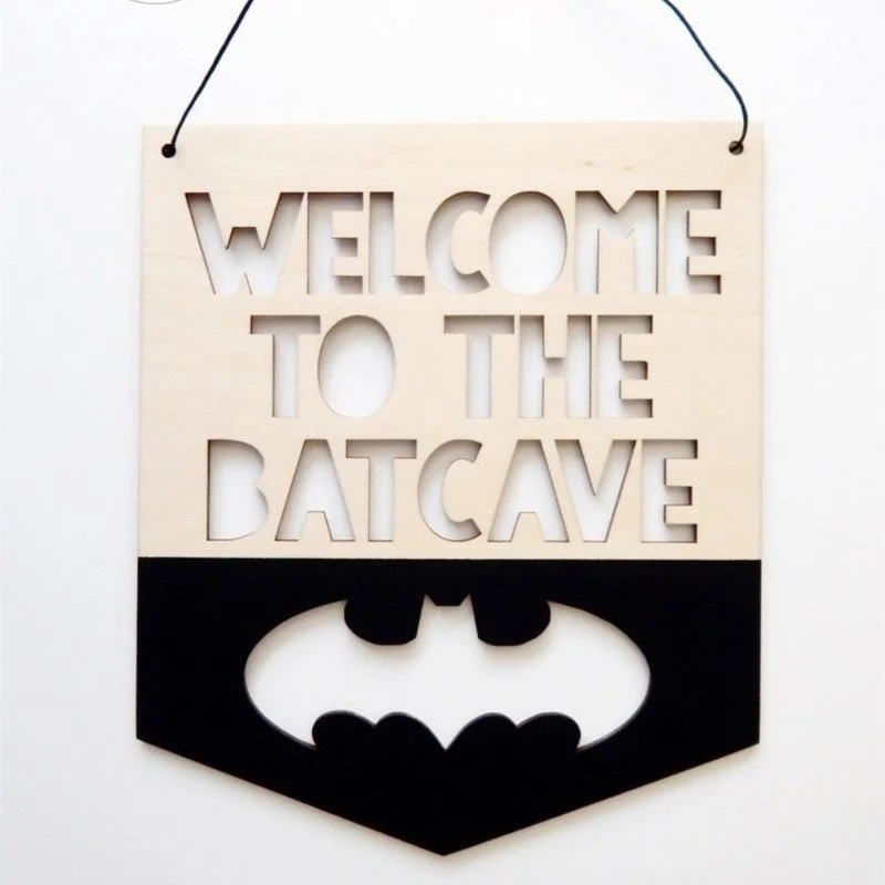 INS Nordic Style Positive Slogan Banner Garland Wooden Wall Hanging Ornament For Kids Room Decoration Nursery Photography Props