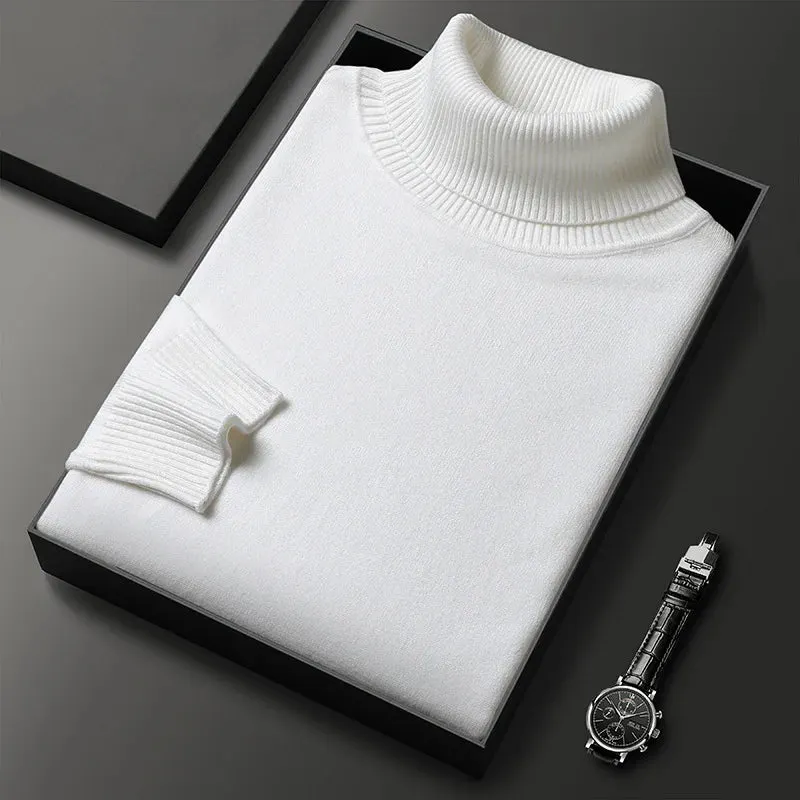 Men's Cashmere Blend Turtleneck Jumper &ndash; Warm Winter Layering &ndash; view 2