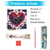 Diamond Painting-DIY Crystal Rhinestone Black Rose Heart Dance Girl(Box Packaging)