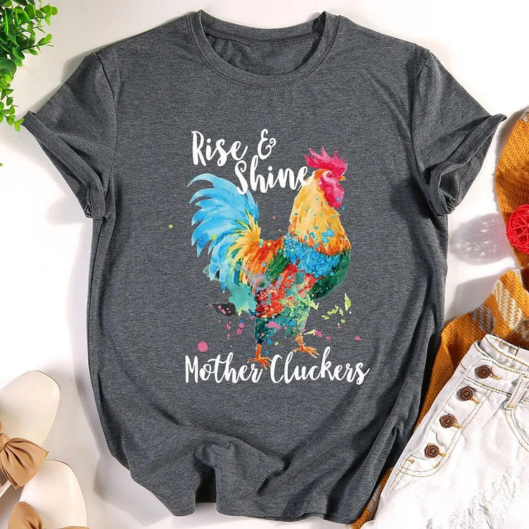 ANB -   Rise and Shine Mother Cluckers Retro Tee-012050