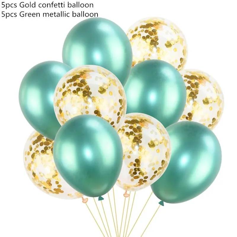 10pcs 12inch Metallic Balloons Metal Latex Balloon Birthday Party Decoration Wedding Balloons gold inflatable helium Balloon