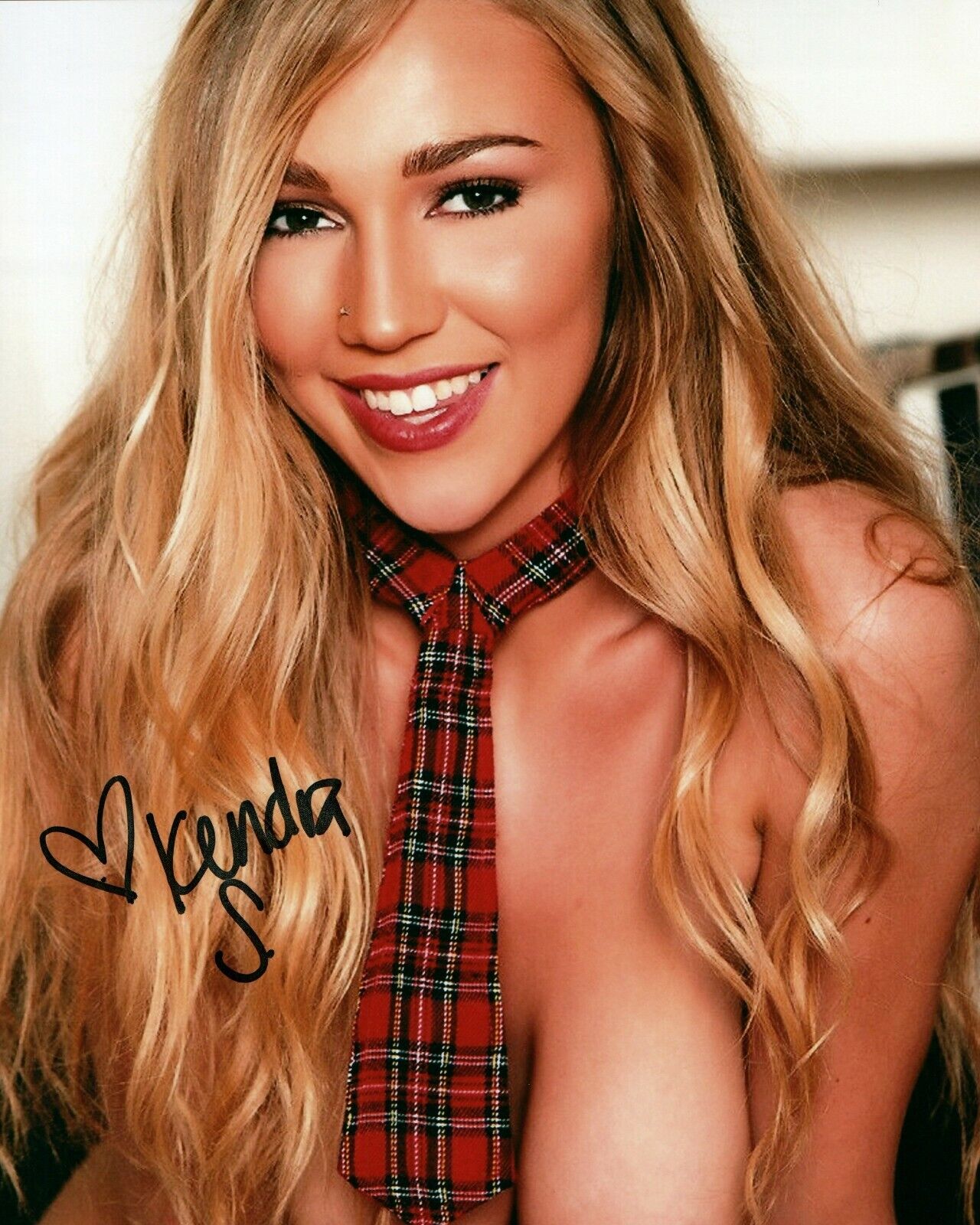 Kendra Sunderland Super Sexy Hot Signed 8x10 Adult Model Photo Poster painting COA Proof 179