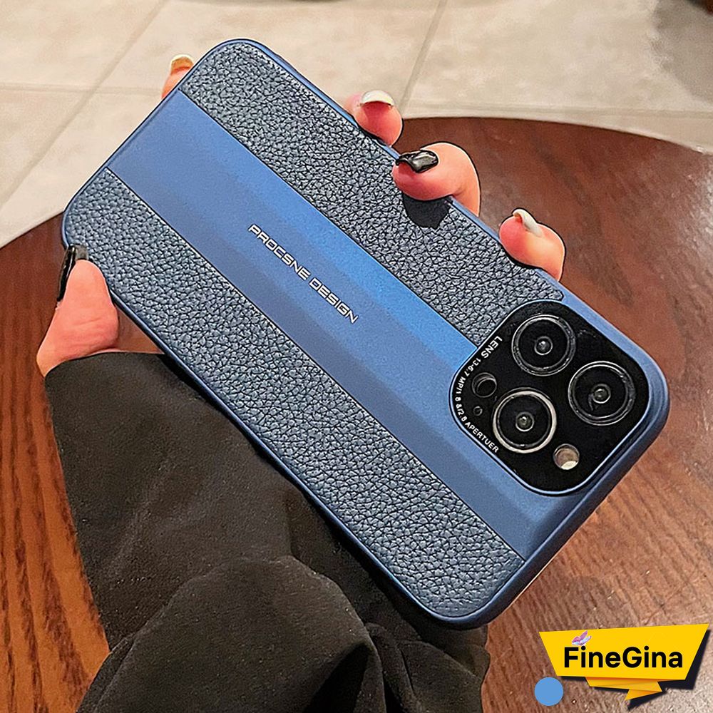 White Casual Street Letter Print Patchwork Phone Case